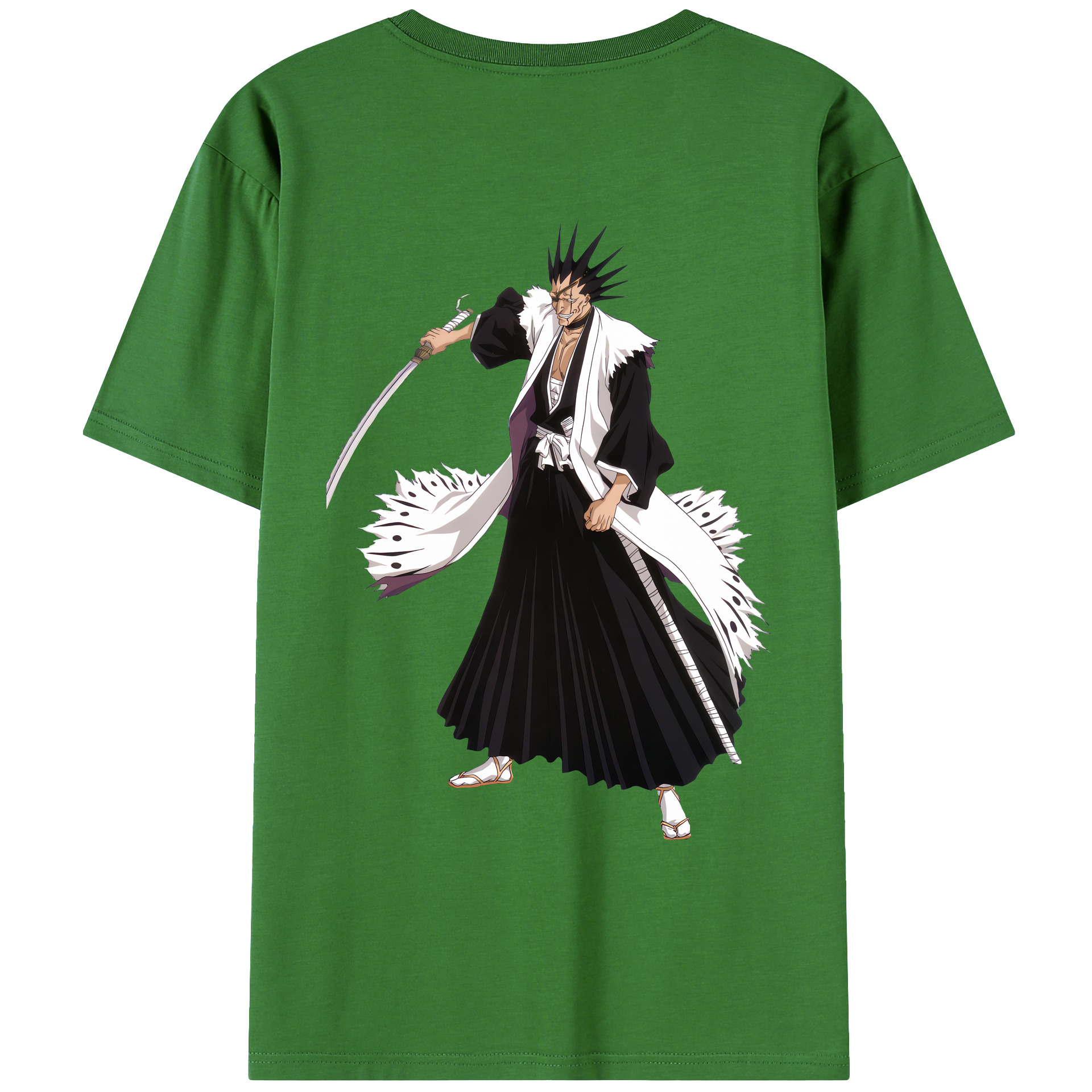 （画像用） ブリーチ ざらき けんぱち BLEACH Zaraki Kenpachi レディース半袖Tシャツ(バックプリント)
